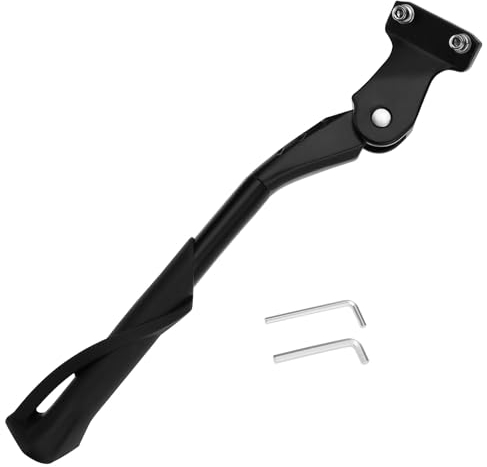 The Lord of the Tools Verstellbarer Fahrradständer hinten Rahmenlochbreite 40 mm Aluminiumlegierung Abstand Fahrradständer für 24-29 Zoll Mountainbike Rennrad MTB, Schwarz