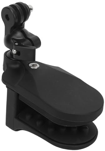 Motorradhelm-Kinnklemmenhalterung, Kinnhalterung 360° Drehbar, Fester Biss, rutschfest, Verstellbar, 5 Kg, Universelle Helm-Kinnklemmenhalterung, Motorradhelm-