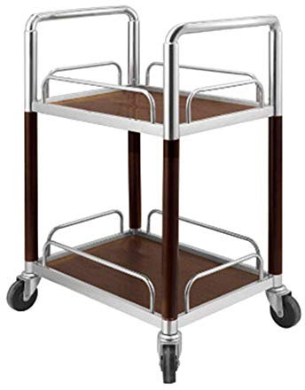 Servierwagen aus Massivholz mit Rollen für Küche, Esszimmer und Baraufbewahrung