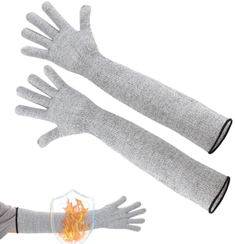 Guard Anti Cut Gardening Gloves - Long, Cut Resistant Sleeves for Yard Work