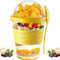 Pro Home Olla de yogur con cuchara de 20 onzas/600 ml, sin BPA, reutilizable, hermética, apta para lavavajillas, ollas de yogur con tapas, recipientes para cereales Museli, almacenamiento de tarros de