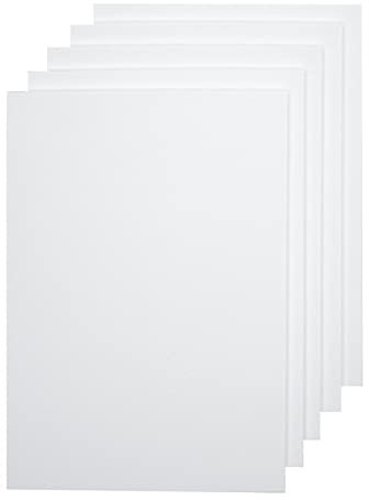 BIBODU Caoutchouc mousse 5 mm - Mousse Eva - Couleur noire - Lot de 5 feuilles - Taille A4 210 x 297 mm - Densité 80 kg/m3 - Mousse EVA pour cosplay, travaux manuels, bricolage - Convient pour garçons