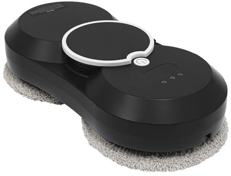 Robot de nettoyage de fenêtre 2800Pa, avec 10 chiffons, télécommande intelligente, lave-glace pour toutes les surfaces lisses, machine de nettoyage de verre