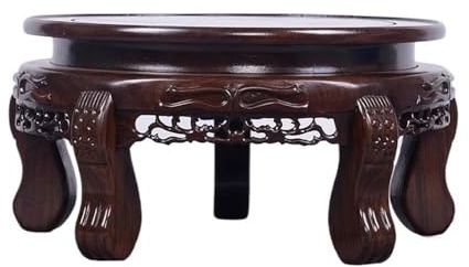 BTYQKZVPM Wood display stand, With Leg Bonsai Pedestal for Flowerpot Teapot pot stand(L)