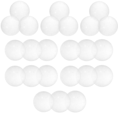 Hohopeti 30 Stück Runde Glasmurmeln 16mm aus Glas für Brettspiele | Glatte Oberfläche, Zubehör für Chinesische Dame, Geeignet für Selbstgemacht Bastelprojekte, Dekorativ