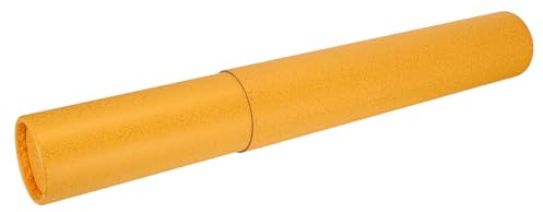 Healeved Aufbewahrungsröhre für Kunstdrucke, Orange Papierrolle mit Deckel | Papphülsen, Papieraufbewahrungsröhre für Versand, Zylinder Dokumentenhalter für Blaupausen