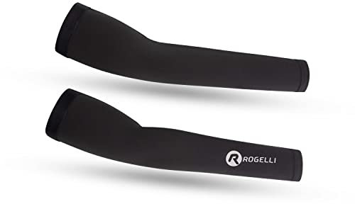 Rogelli 009.007, Manguitos Unisex Adultos, Negro, M/L