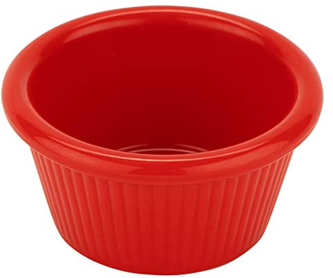 G.E.T. RM-387-R 2 oz. Fluted Ramekin, Melamine, Red (Pack of 12)