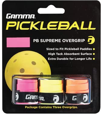Gamma Pickleball Supreme Overgrip Suprme, Verschiedene Neonfarben