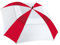 Stromberg Marke die belüftet quadratisch Deal Golf Regenschirm, rot/weiß (rot) - 62SQ-V