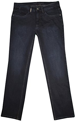 Carlo Colucci Herren Stretch 5-Pocket Trend Jeans Hose Mod. Enrico, Regular Gerade (40/32, 7060 Blue Black)