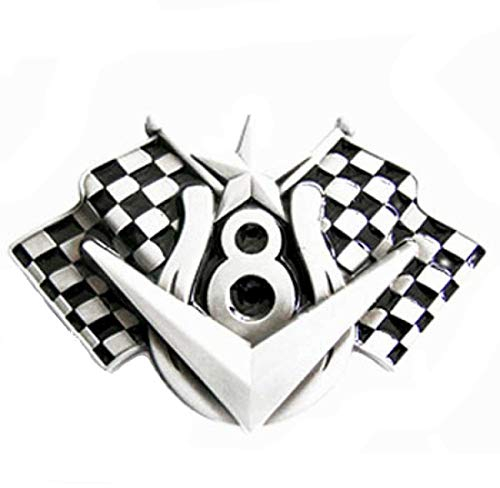 Piratenladen Buckle Race Flags, mit V8-Logo