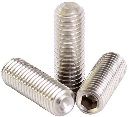 Bolt Base 2.5mm A2 Stainless Steel Grub Screws Hex Socket Set Cup Point M2.5 X 3-20