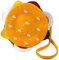 Andrea Moden 0013/3 - Hamburger Tasche mit Reißverschluss, langer Schulterriemen, Fast Food, Accessoire, Umhängetasche, Motto Party, Karneval