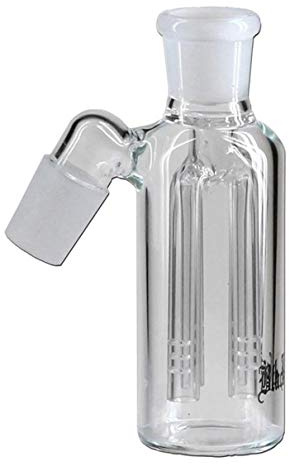 Black Leaf Vorkühler 3-Arm-Perkolator 2x NS 18.8 Glas Bong Wasserpfeife (transparent)
