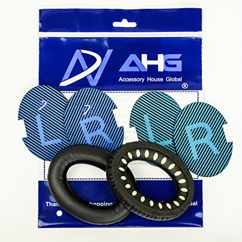 AHG Accessory House Global quietcomfort 25 Ear Pads Replacement Cushion Compatible with Bose QuietComfort 25 (QC25) Noise Cancelling Headphones (Black). Superior Comfort | Durability | Extra Thick