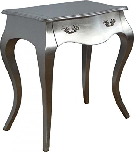 Casa Padrino Barock Konsolentisch Silber mit Schubladen - Antik Stil - Barock Möbel