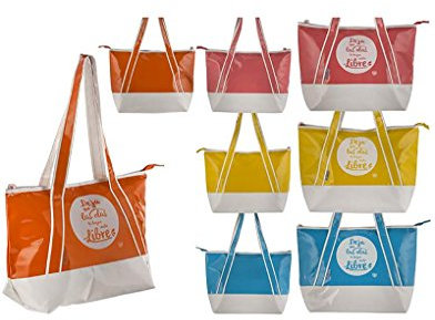 Bolsa Nevera de Playa con Asa y Cremallera Grande Cuatro Colores Hogar y Más