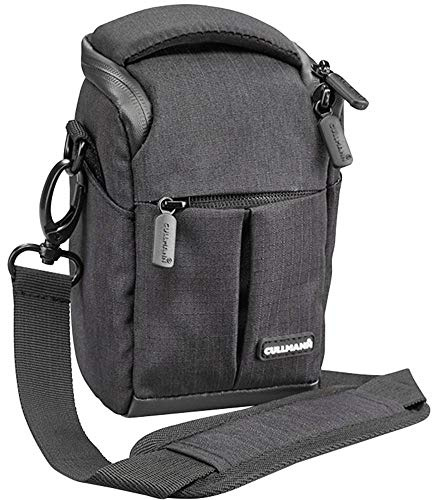CULLMANN - 90270 - MALAGA Vario 100 Kameratasche für Kompakt- und kleine CSC-Kameras oder Camcorder, schwarz - Innenmaße: 70x120x60mm - wasserabweisend durch 450D Rip-Stop Polyester PU-Beschichtung