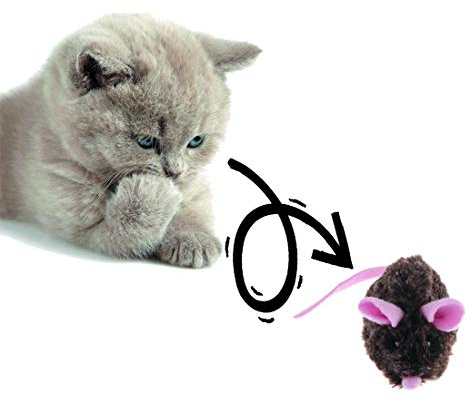 Vealind GiGwi Automatic Moving Mouse Cat Toy with Lifelike Sounds Interactive Smart Plush Indoor Toy for Cats