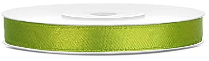 DaLoKu Satinband 6/12/25/38/50/100mm x 25m Geschenkband Schleifenband, Größe: 6mm x 25m, Farbe: Grün