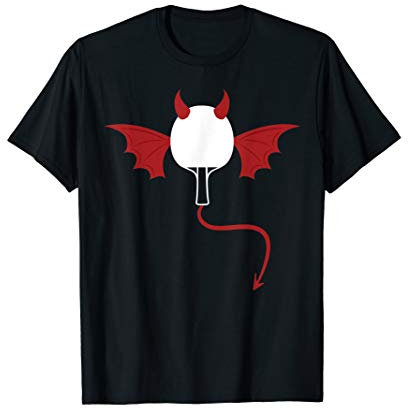 Tischtenniskelle Teufel Tischtennis Ping Pong Partnerlook T-Shirt