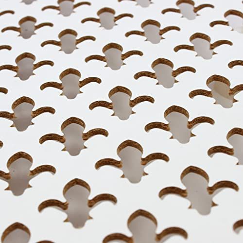 PEGBOARD - PARIS Lochwand 122 x 61 x 0,3 cm MDF Holzplatte weiß lackiert - Deutsches Produkt - Heizkörperverkleidung, Türfüllung, Paravent oder Lüftungsgitter - Dekorative Lochplatte [Dreierpack]