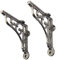 B&M - Pair of Victorian Scroll Ornate Decorative CAST Iron Old English Vintage Shelf Support Book Sink Toilet Cistern Bracket (7.5 X 7 )