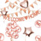 Welcome Home Ballon, Willkommen Zuhause Banner Willkommen Deko, Welcome Home Deko Willkommen Home Girlande mit 5M Wimpel Banner, Herzform Stern Pailletten Luftballons für Zuhause, Party