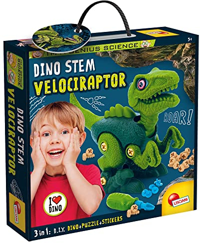 Liscianigiochi 92413 I'm a Genius Dino Stem Velociraptor, Nicht zutreffend