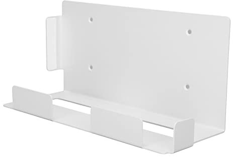 Sxhlseller Game Console Wall Bracket for PS5, Console Wall Mounting Holder Stand Rack for PS5, White Wall Mount Bracket Set with Screwdriver Screws, for PS5 Console