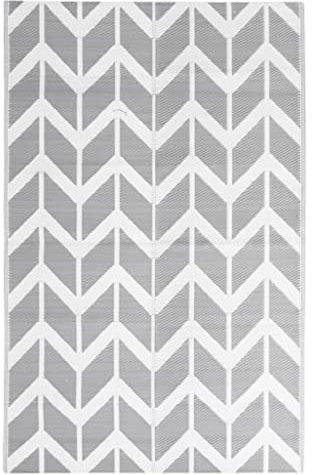 vidaXL Outdoor-Teppich ARAKIL Grau 190x290 cm PP