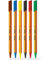 Berlingo Fineliner Set, 0.4mm, dreieckige Form, Farbige Stifte, metal Spitze, Schreiben, für das Büro, das Home Office oder die Schule und Uni, Serie Rapido, mix Farben (6)