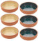 Mix Colour Terracotta Ramekin Set 16cm Oven Cooking Dish Serving Dip Tapas Bowl (6)