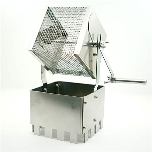 Torréfacteur Manuel De Grains De Café Rotation Coffee Roaster Inox Machine De Torréfaction De Grains De Café De Rotation De Type De Tambour De Bricolage De Rouleau Pour Un Usage Domestique De Café