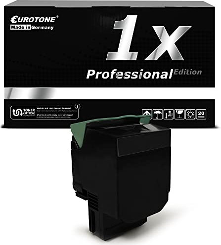 Eurotone XLPlus Toner schwarz kompatibel für Lexmark CS317 DN CS417 DN CS517 DE CX317 DN CX417 DE CX517 DE ersetzt 71B0010 71B20K0 71B0H10 71B2HK0 71B0X10 71B2XK0