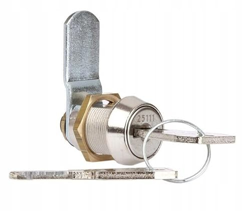 Nockenschloss 20 mm Briefkastenschloss, Schrankschloss, Spindschloss für Schranktüren, Spinde, Metallmöbel, Geldkassetten – Robustes Hebelschloss Möbelschloss (VERSCHIEDEN schliessend)