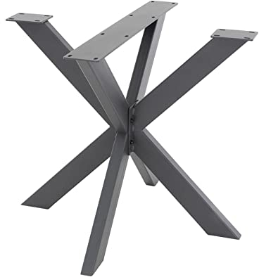 DIY Spider Tischgestell – Tischfüße Möbelfüße, Tischläufer Aus Robustem Stahl, Tischbeine Aus Metall, Couchtisch, Industriedesign, Einfache Montage, Schwarz (Size : 78 x 71 x 120 cm)