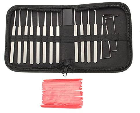 Lock Picks Tools Set Lock Opener Locksmith Tools Various Transparent Locks Combination, Locksmith Tools Kit 12Pcs