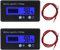 GTIWUNG 2 Piezas Medidores de Batería DC, Indicador de Voltaje de Capacidad de Batería Monitores, DC 12V 24V 36V 48V 72V 84V Battery Meter, Battery Tester Battery Capacity Voltage Indicator, Azul