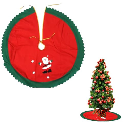 Gonna Copri Albero di Natale, Gonne per Albero di Natale, 90CM Coperta Rotonda per Albero di Natale, Toperta per Albero di Natale, Gonna bianca per albero di Natale, Copri Albero di Natale Base