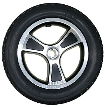 VetEur 12-Zoll-Rollstuhl-Ersatzrad, 12 ½ X 2 ¼, Hinterrad Für Elektrorollstuhl, Nabe Aus Legierung, Vollreifen Aus Pu, Lager: 17 Mm/12Inch/32Cm(2 Counts)