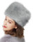 BEAUTELICATE Kunstpelz Mütze Damen Pelzmütze Winter Cossack Russische Mütze Kuschelig Fellmütze Warm für Reise Skifahren Geschenke (Grau, Einheitsgröße)