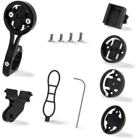 Aero Bars Fahrradcomputer-Halterung, 22,2 mm TT-Lenkerhalterung für Garmin Edge Wahoo Element Bolt Mini Bryton Cateye mit GoPro Action-Kamera und Fahrradlicht-Befestigung