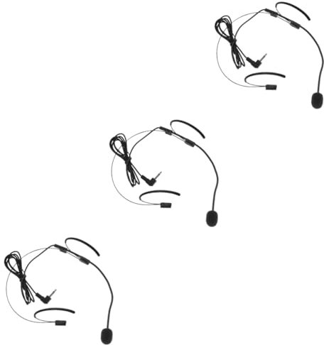 UPKOCH 3stücke Multifunktionales Headset Mikrofon Für Bühnenauftritte Professionelles Kopfbügelmikrofon Mit Hervorragender Klangverstärkung Für Sänger Referenten Und Schauspieler