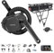 Bafang Mittelmotor 350W 36V BBS01B Ebike Umbausatz mit Akku 36V22,5Ah Gepäckträger und EKD01 Display, G340 Mittlerer Antriebsmotor für BB68mm Mountainbike Rennrad Pendlerfahrrad