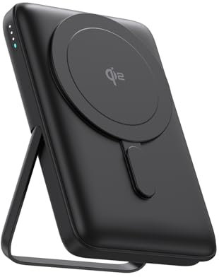 Mayfeel Magnetic Portable Charger, Qi2 Certified 15W Wireless Ultra-Fast Power Bank with 30W Wired Power, a 10,000mAh Battery Pack with a U-Shaped Stand, Compatible with iPhone 16/15/13/12 Series.