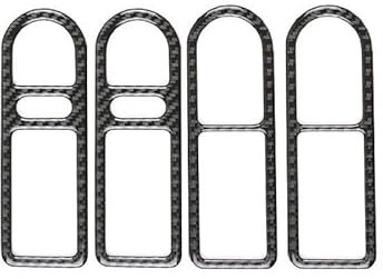 DZSLLOOI Auto Interieur Carbon Fiber Innen Tür Griff Schüssel Rahmen Dekoration Aufkleber Für VW Für Golf 4 Für Jetta Für Bora MK4 R32 Für GTI 1999-2004 Auto Innen(B)