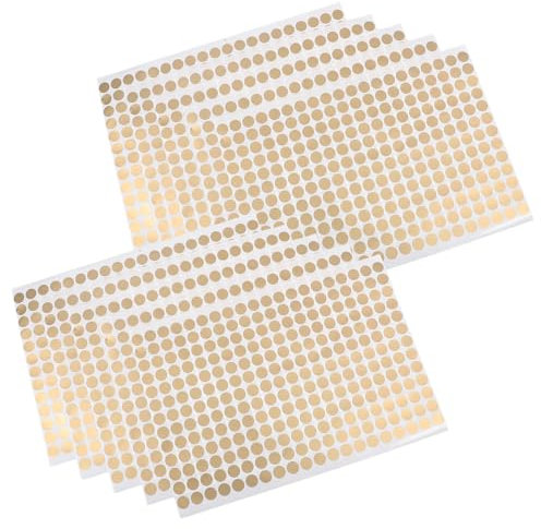 COOPHYA 10blätter Selbstklebende Runde Etiketten Goldene Kupferpapier-dot-aufkleber Für Büro Zuhause Organisation Und Beschriftung