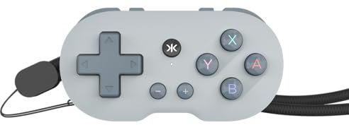 CRKD Atom - Portachiavi da collezione controller per Nintendo Switch, PC, Mac, cellulare e Smart TV (OG grigio)
